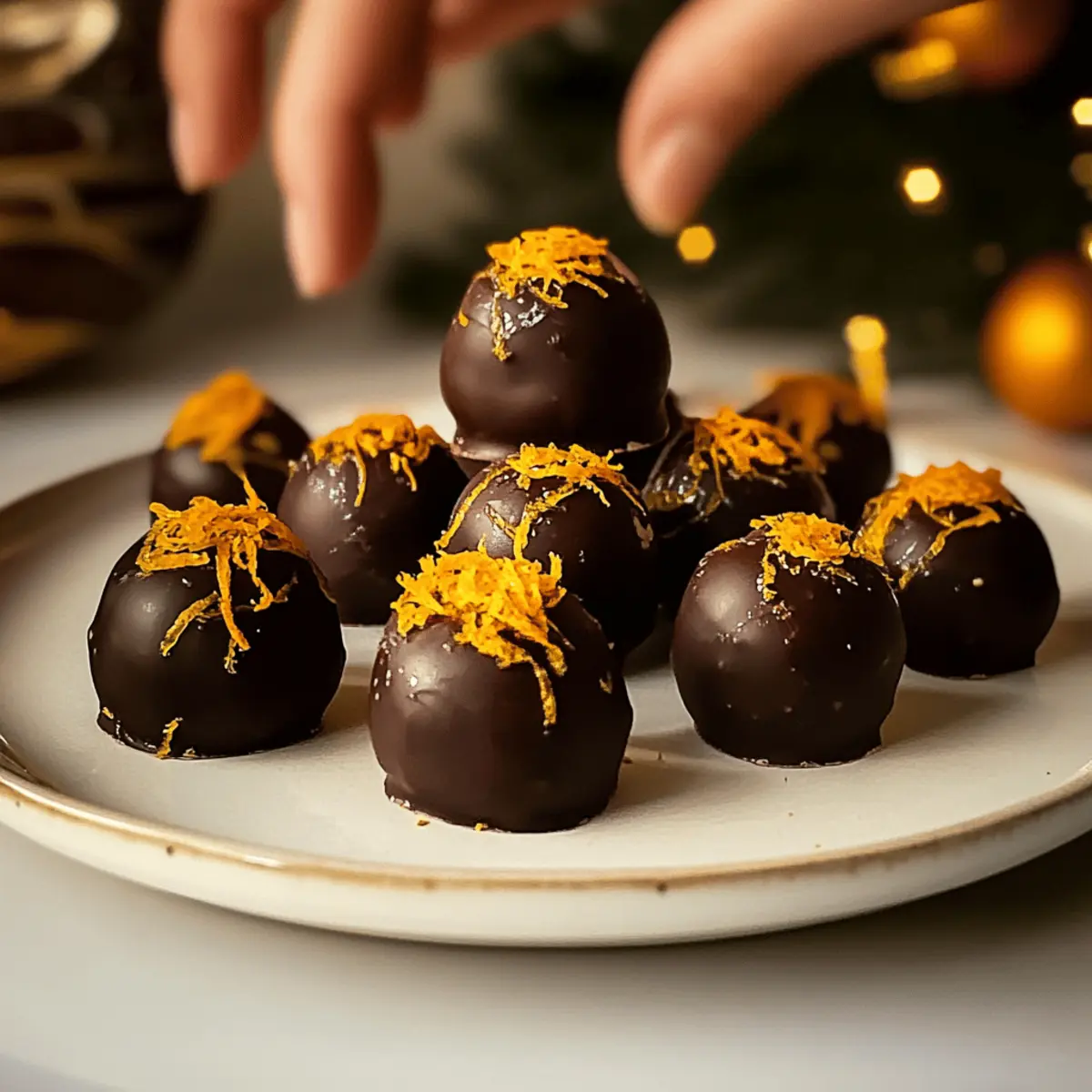 Schokoladen-Orange-Weihnachtstrüffel leicht gemacht
