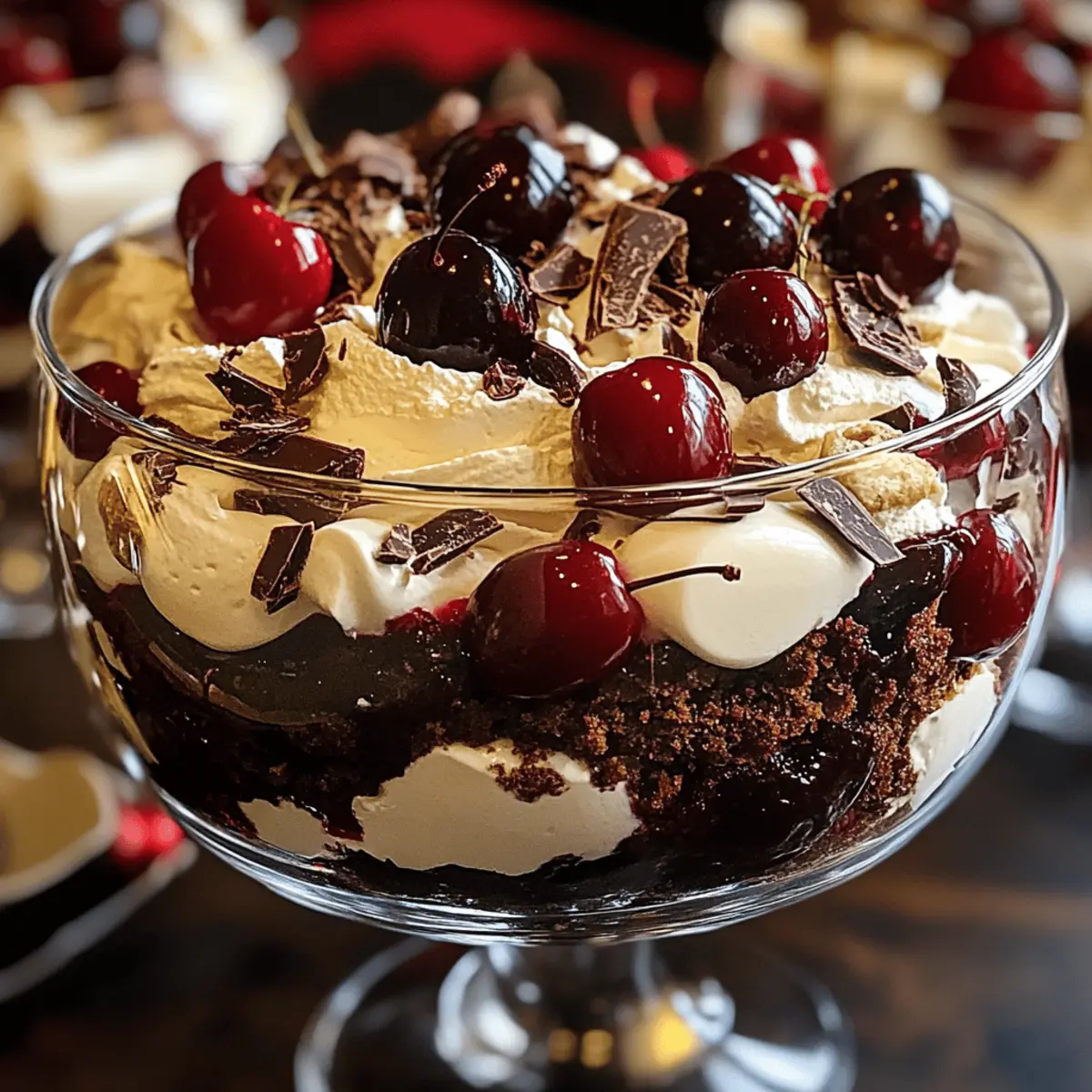 Schwarzwälder Trifle für Weihnachten ganz einfach machen