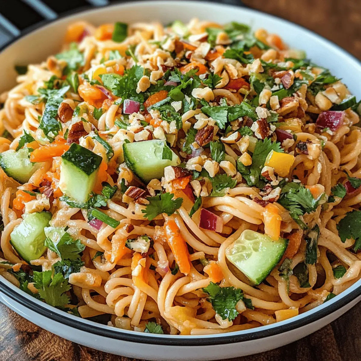 Limetten Crunch Nudelsalat für den perfekten Sommer