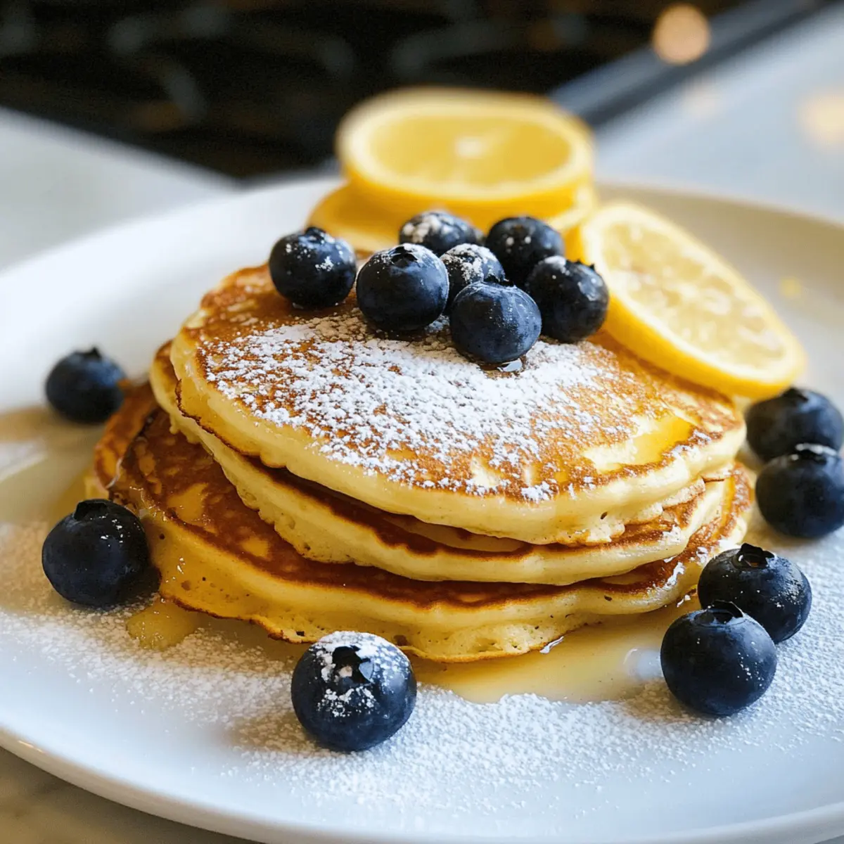 Zitronen-Ricotta-Pfannkuchen für perfekt fluffigen Genuss