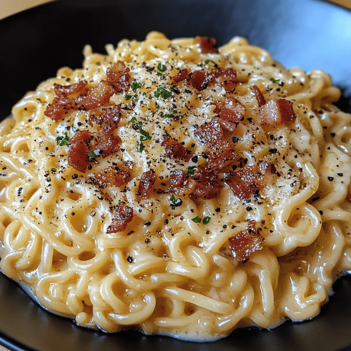 Ramen Carbonara mit cremigem Genuss entdecken