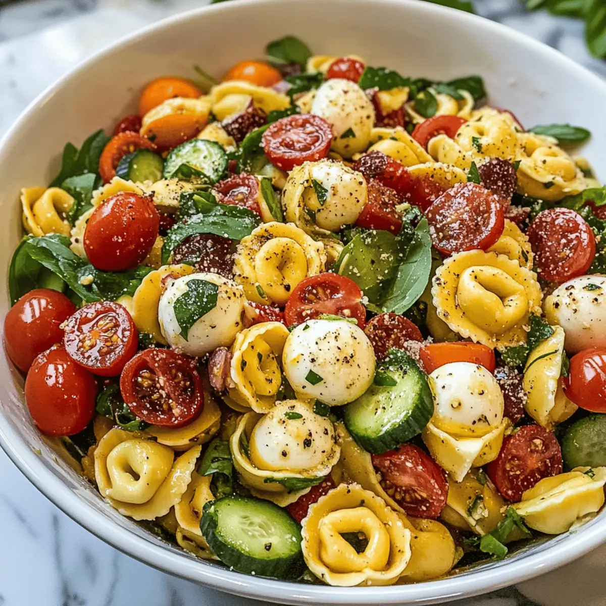 Leckerer Tortellini-Nudelsalat für den Sommer