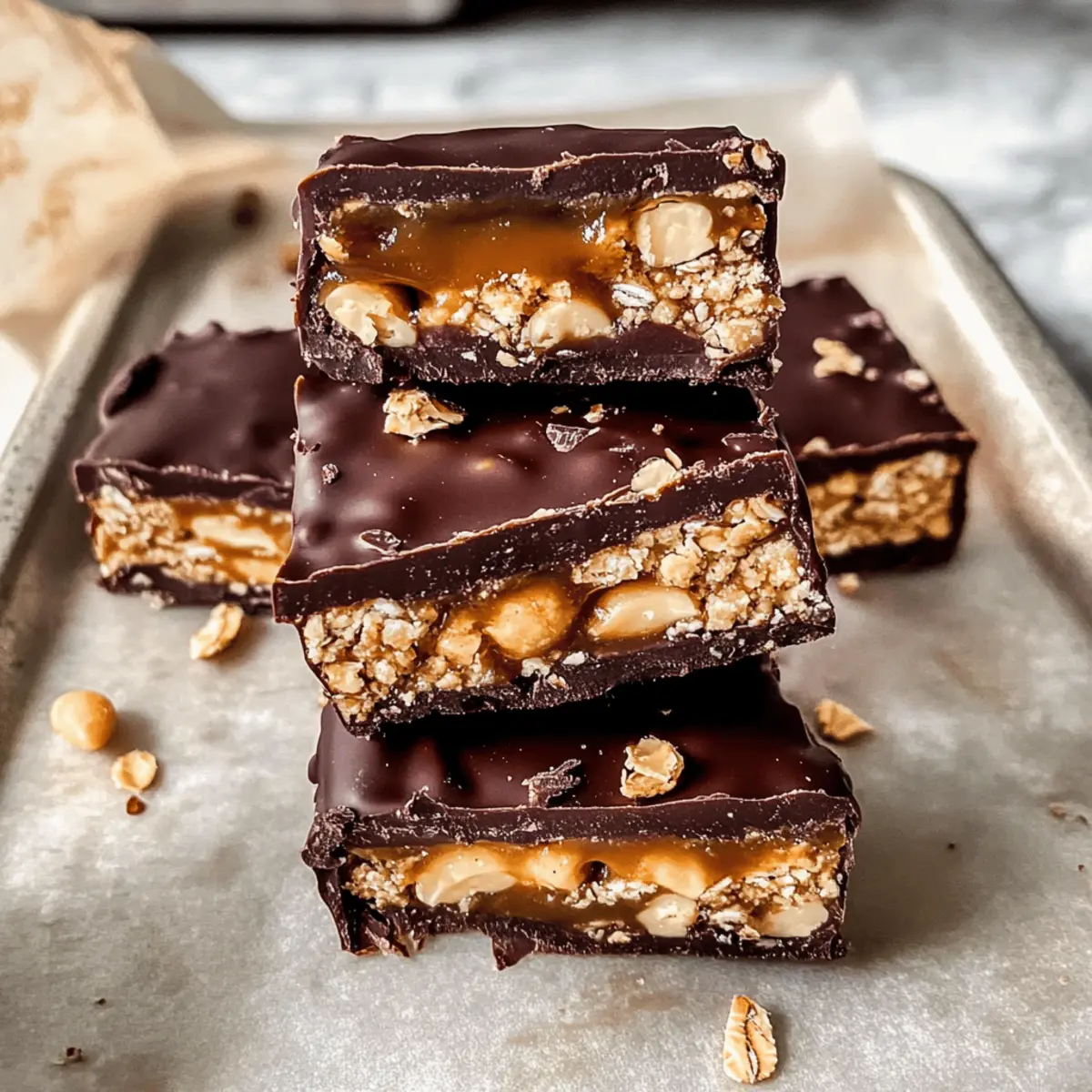 Hausgemachte Snickers – Vegan und Ohne Backen!