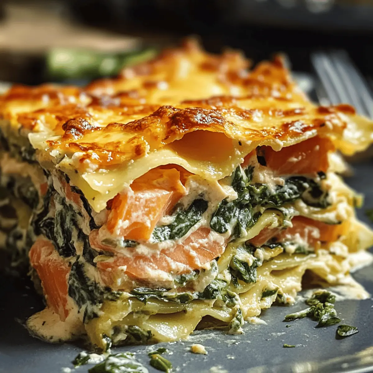 Spinat-Lachs-Lasagne: Genuss auf mediterrane Art