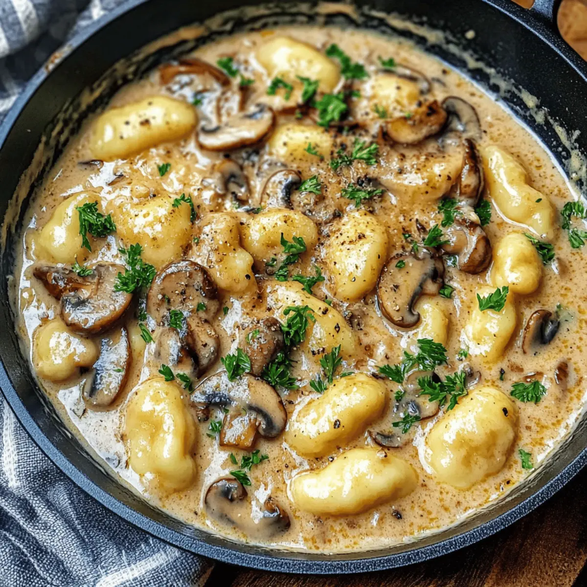 Cremige Gnocchi-Pilz-Pfanne für den perfekten Genuss