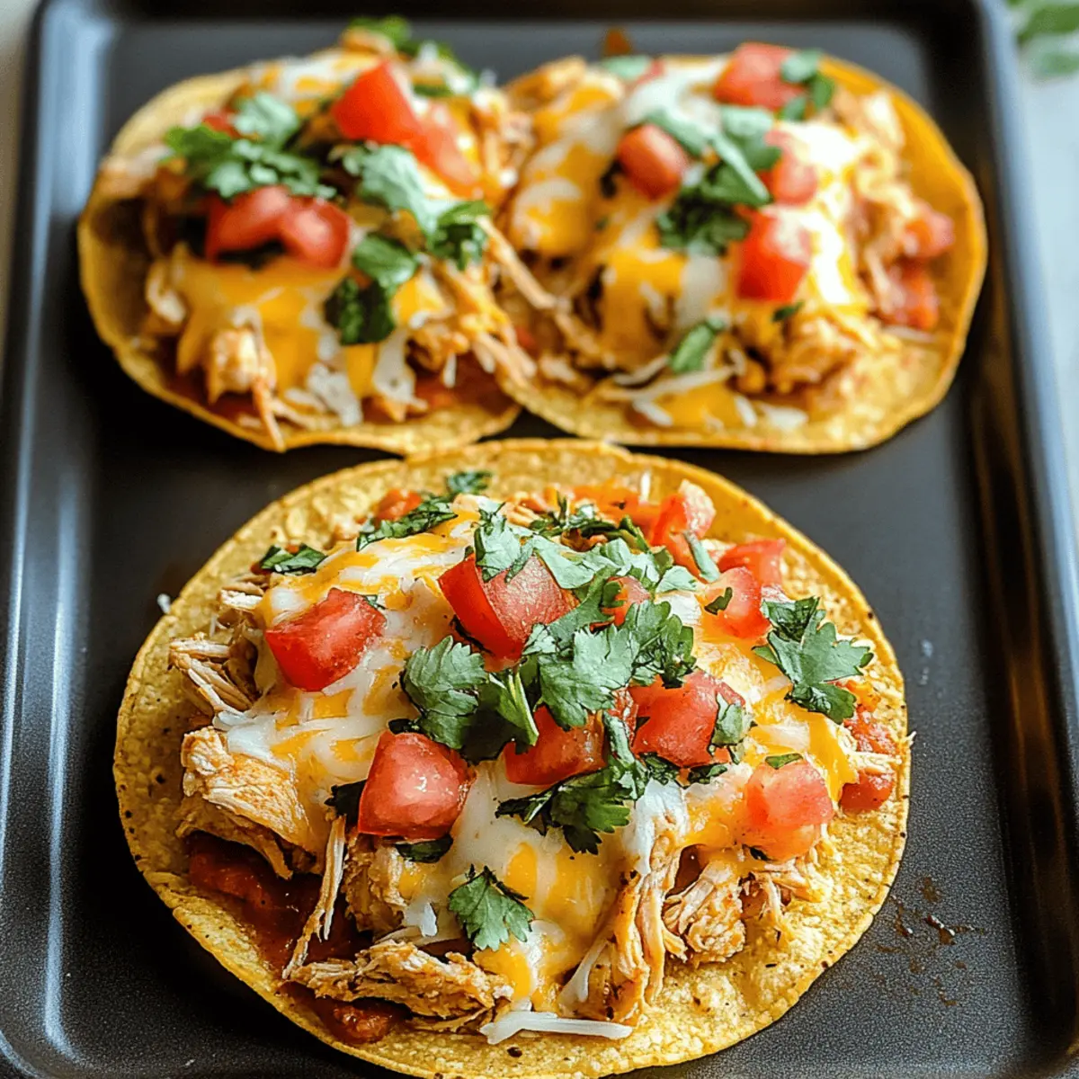 Mexikanische Rösthähnchen-Tostadas für jeden Abend