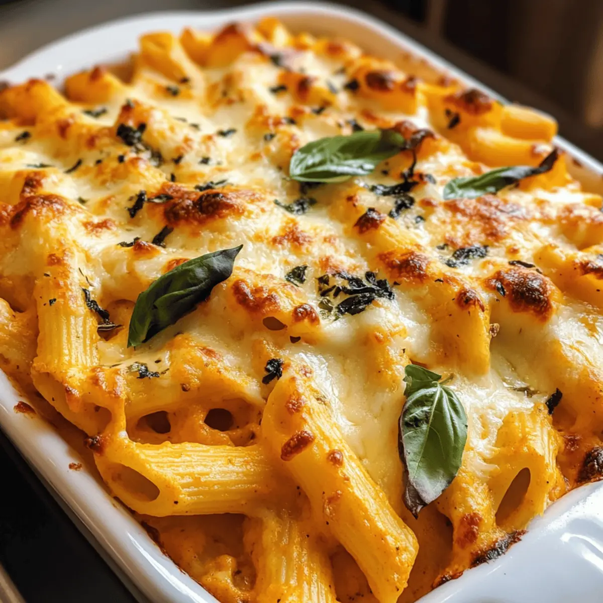 Käse Kürbis Ricotta Nudel Auflauf für gemütliche Abende