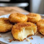 Heißluftfritteuse gebackener Babybel Käse