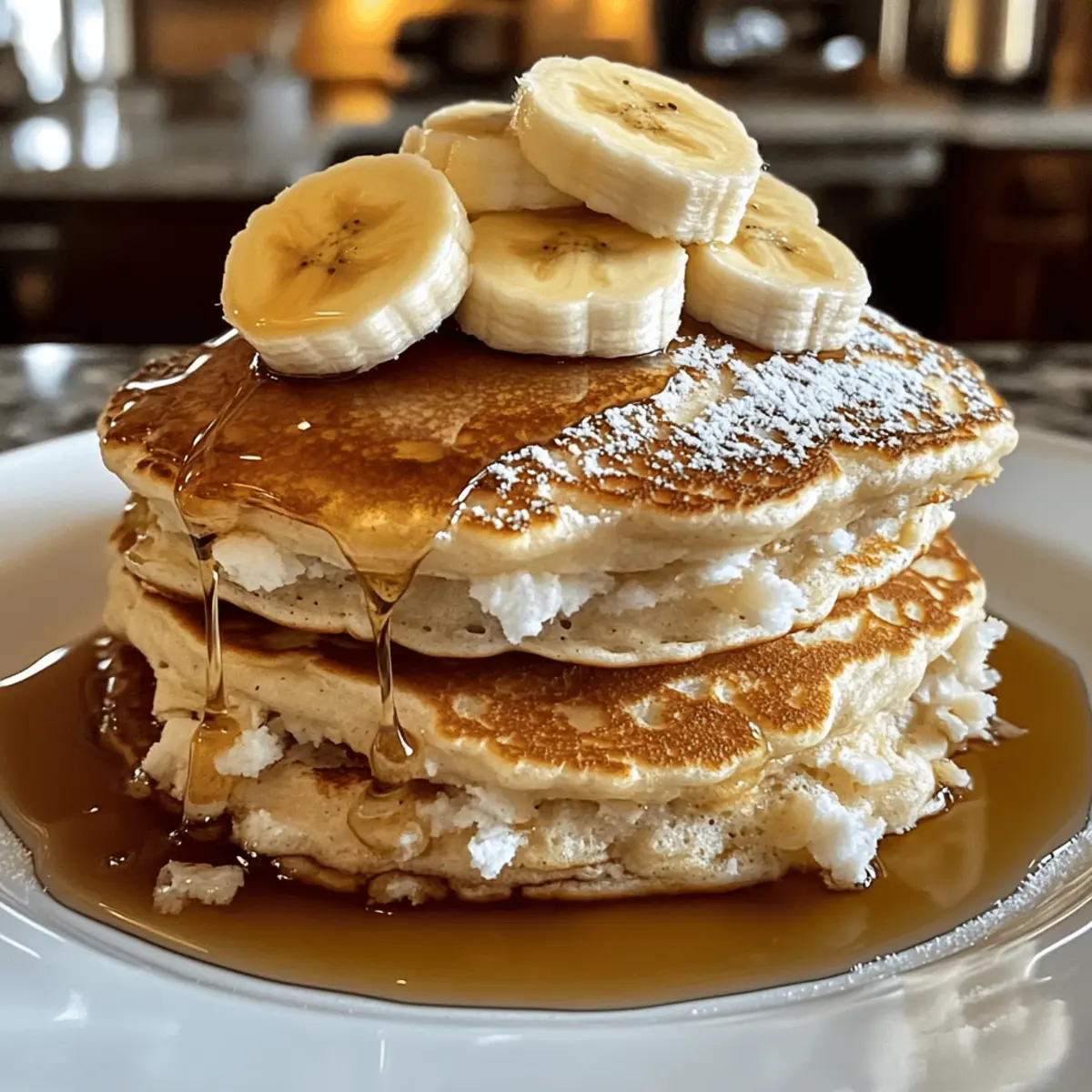 Süße Kokosnusscreme-Pfannkuchen für Frühstücksfreunde