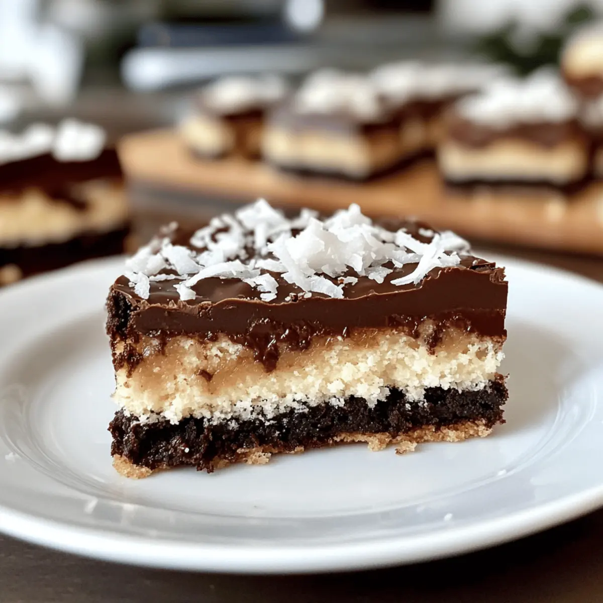 Bounty Schnitten – Himmlische Schokoladenkokosriegel