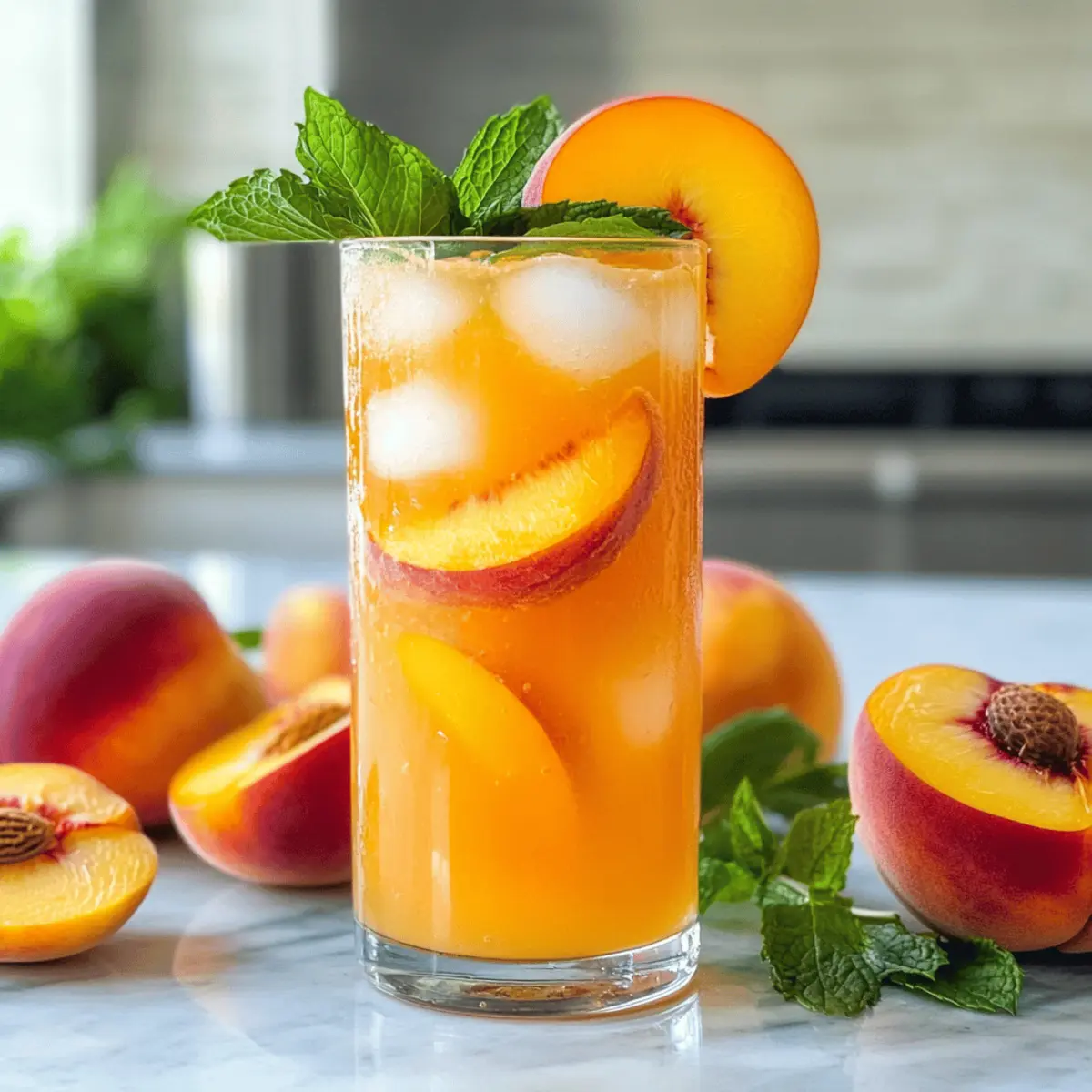 Pfirsich-Limonade: Erfrischendes Sommervergnügen