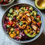 Chipotle Hähnchen gehackter Salat