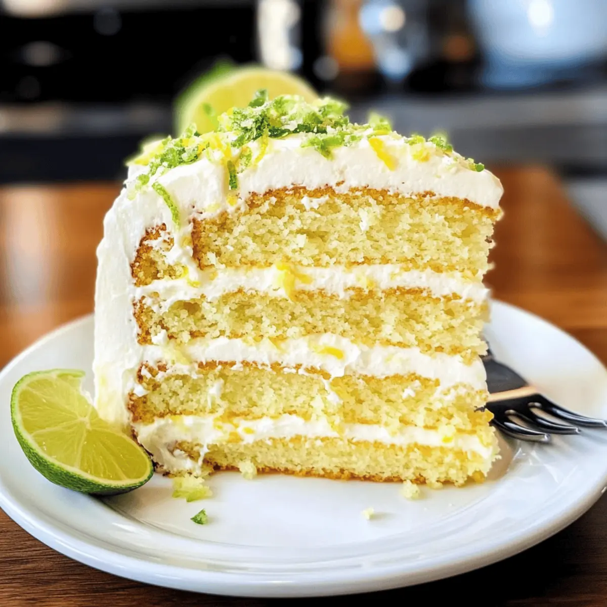 Zitronen-Limonen-Schichtkuchen für den Sommer