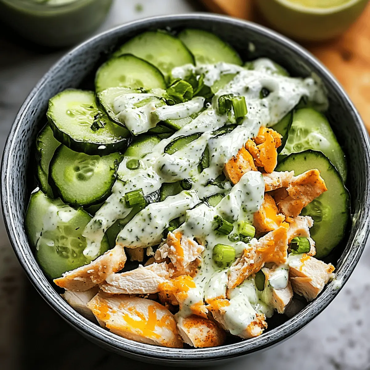 Gurken Snack Schüssel für den perfekten Crunch