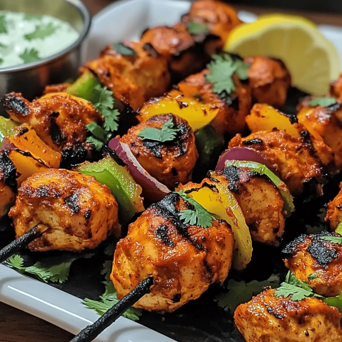 Tandoori Hähnchen Tikka Spieße für den perfekten Grillabend