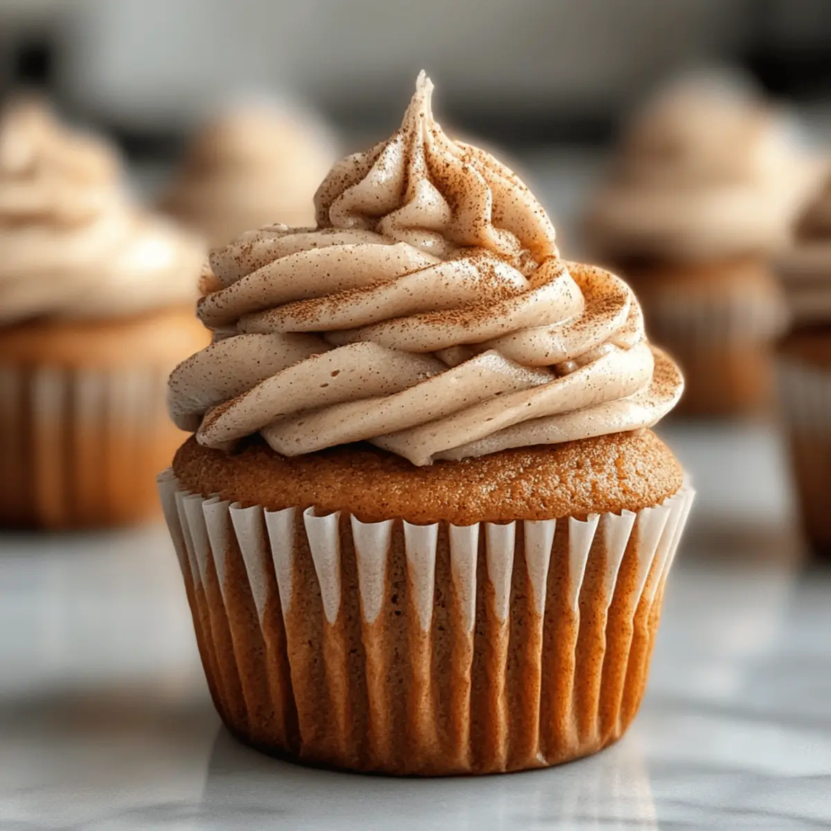 Kürbis Chai Cupcakes mit braunem Zucker Frosting