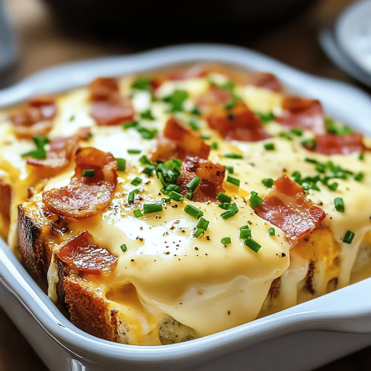 Eier Benedict Auflauf für stressfreies Brunchvergnügen