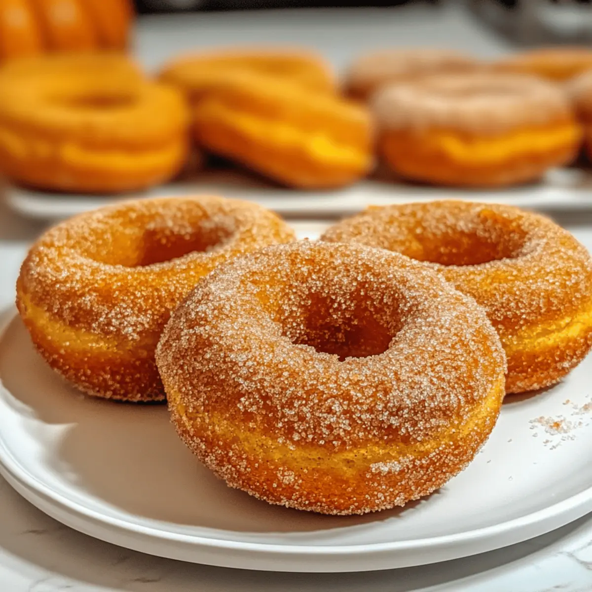 Einfache gebackene Kürbisdonuts für den Herbst