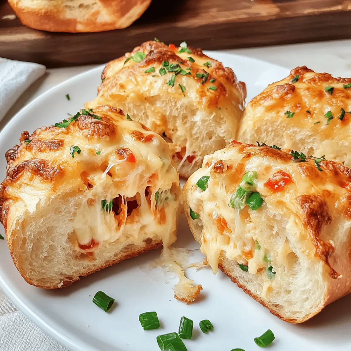 Überbackene Brötchen für jede Party Freude