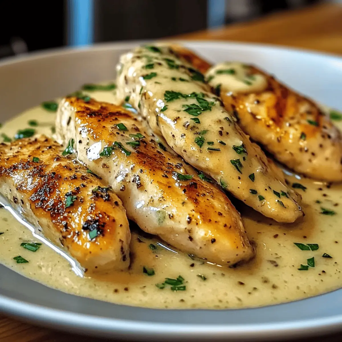 Hähnchenfilet in cremiger Knoblauchsauce ganz einfach