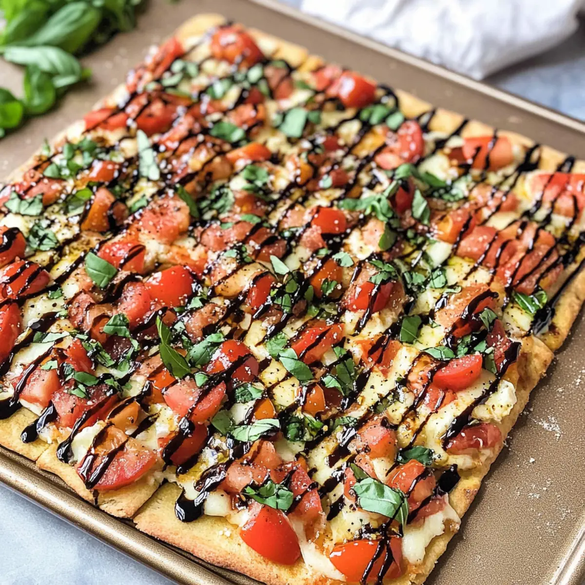 Bruschetta Fladenbrot Pizza: Schnelles Genussvergnügen
