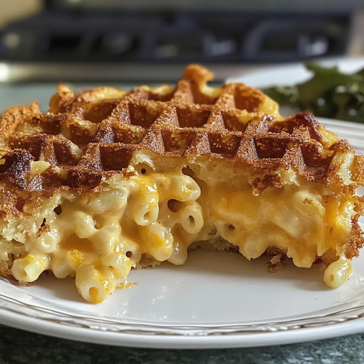 Chili Mac and Cheese Waffel Slider Genial