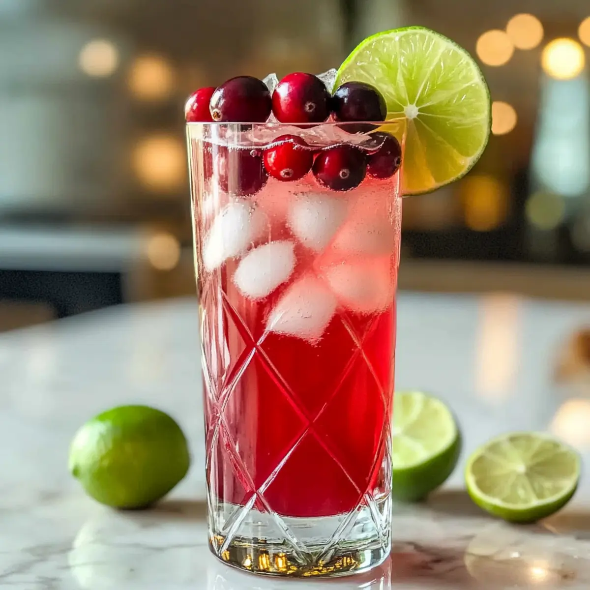 Cranberry Ingwer Spritzer Mocktail für jeden Anlass