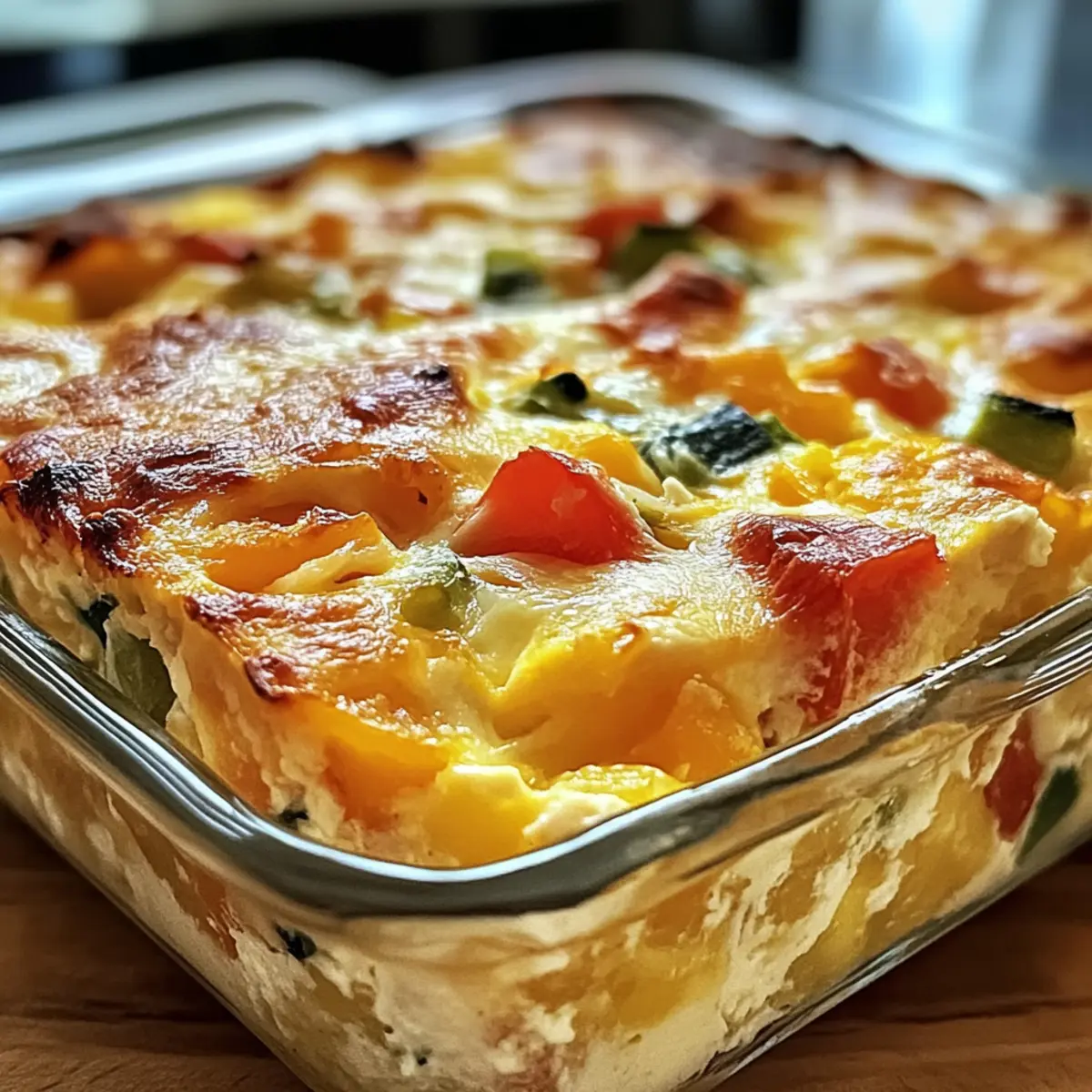 Hüttenkäse-Eierauflauf für den perfekten Morgen