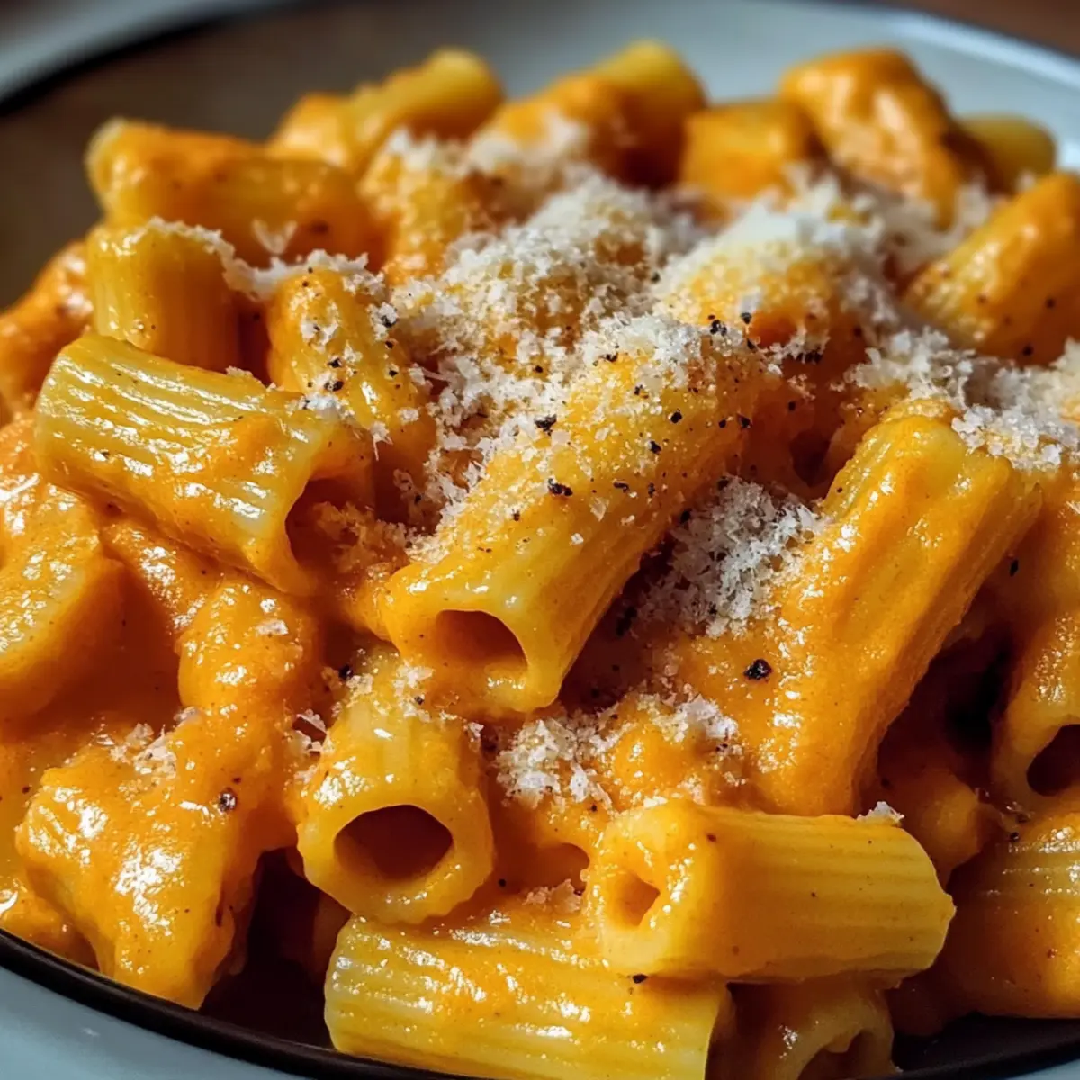 Kürbis Pasta mit Parmesan – Cremig und lecker