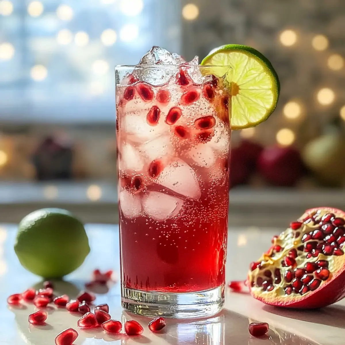 Granatapfel Fizz Mocktail: Erfrischung pur ohne Alkohol