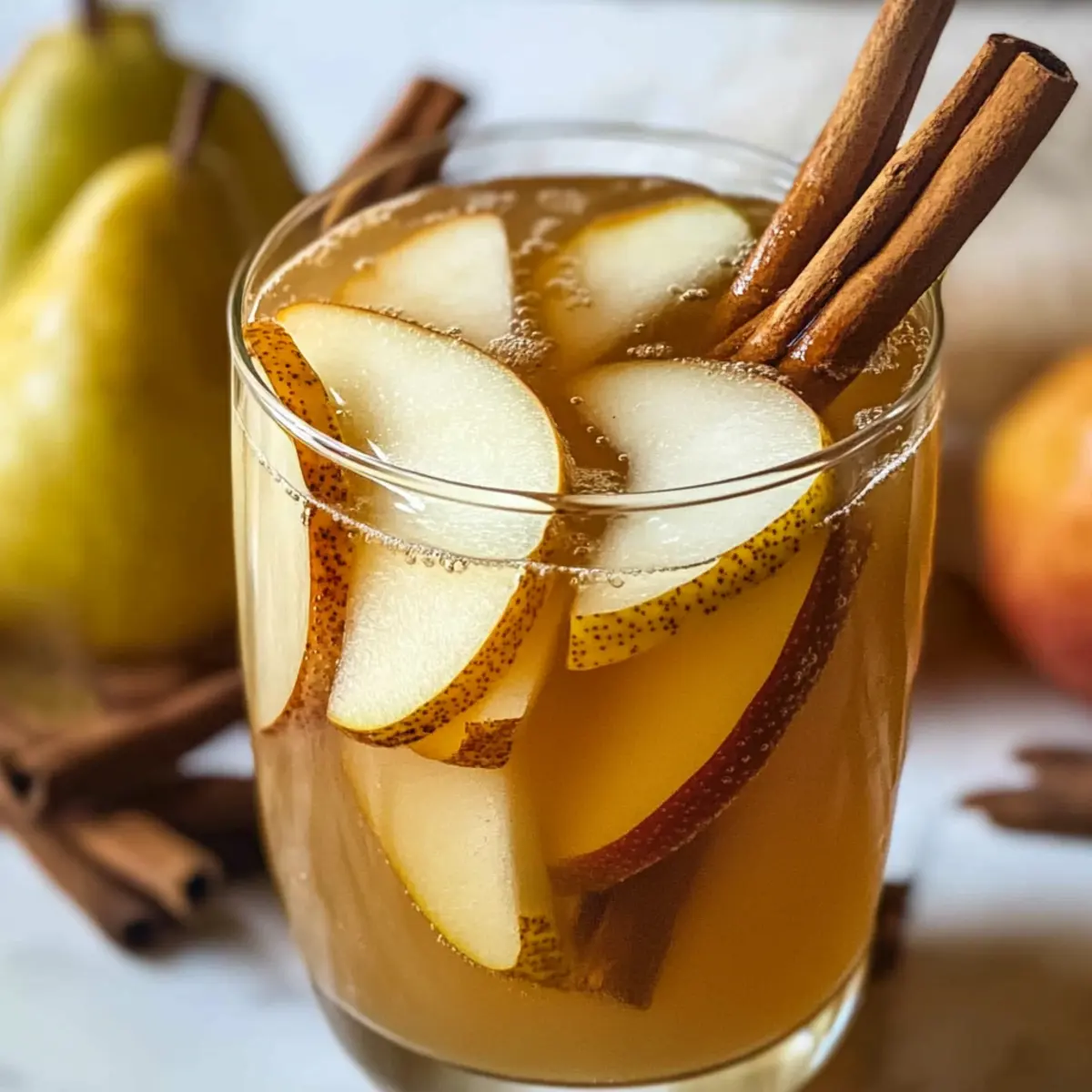 Gewürzter Birnenpunsch Mocktail für jedes Fest