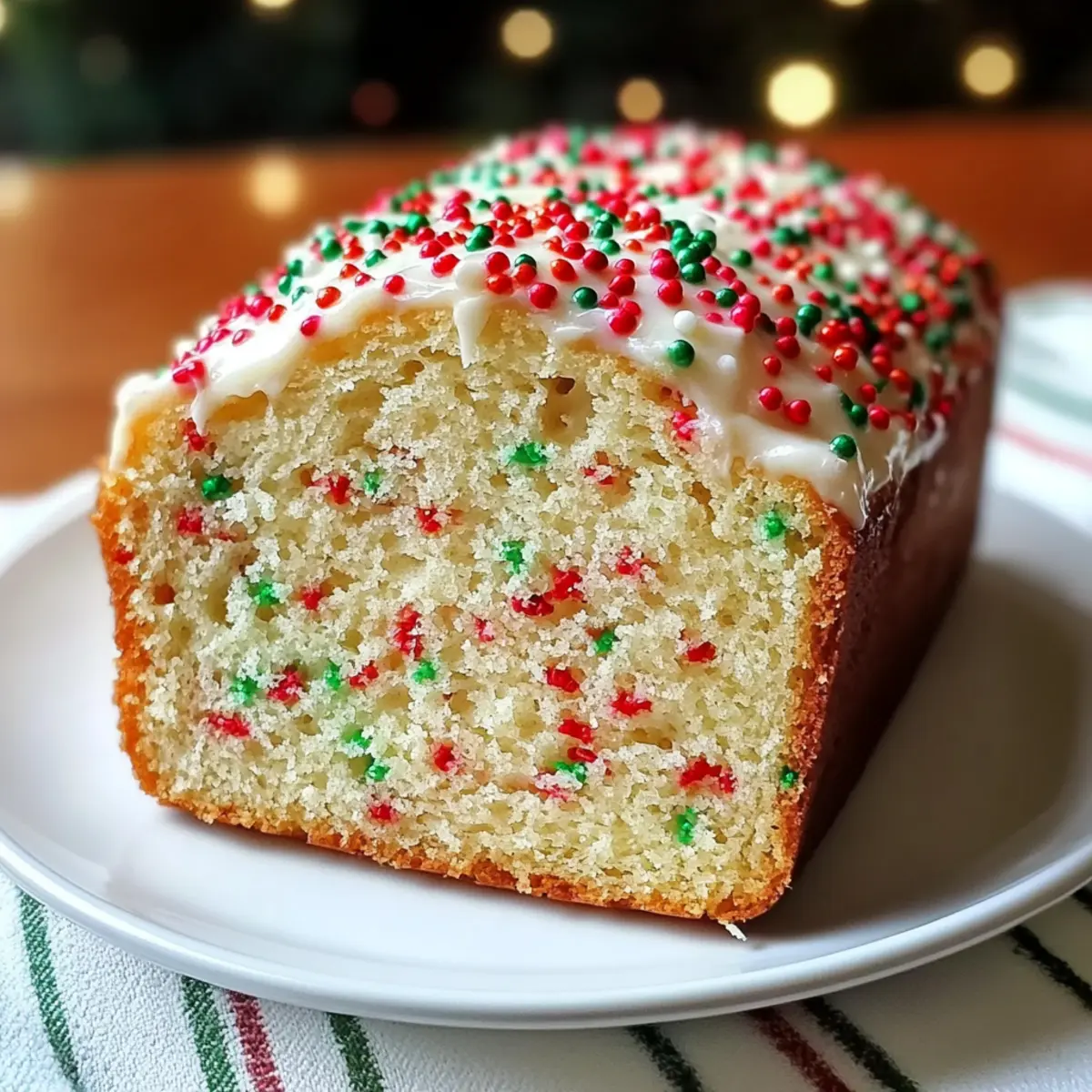 Festliches Streuen Buttermilchbrot für Weihnachten