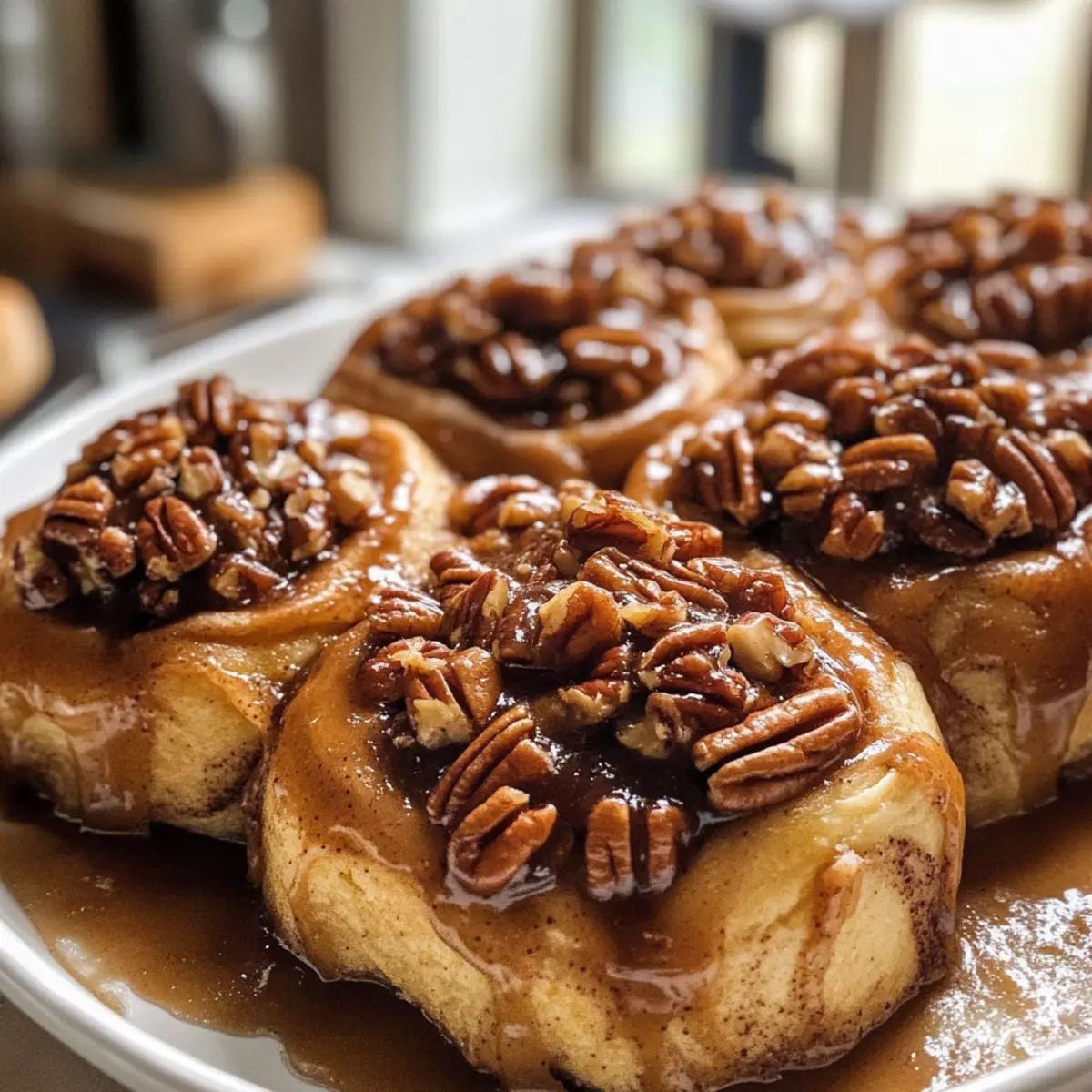 Klebrige Pekannuss-Zimtschnecken für den perfekten Genuss