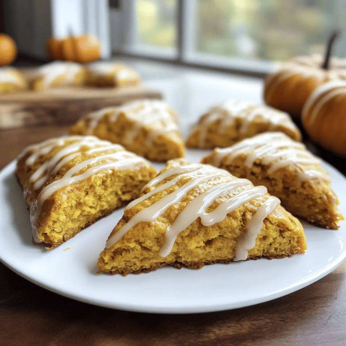 Frisch gemahlene Kürbisscones mit gewürztem Kürbissirup
