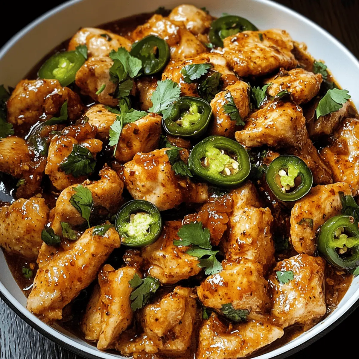 Scharfes Jalapeño-Hühnchen in nur 25 Minuten