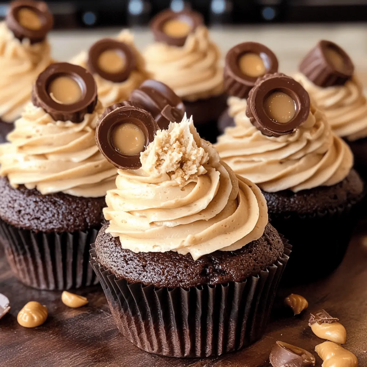 Erdnussbutterbecher-Muffins zum Verlieben