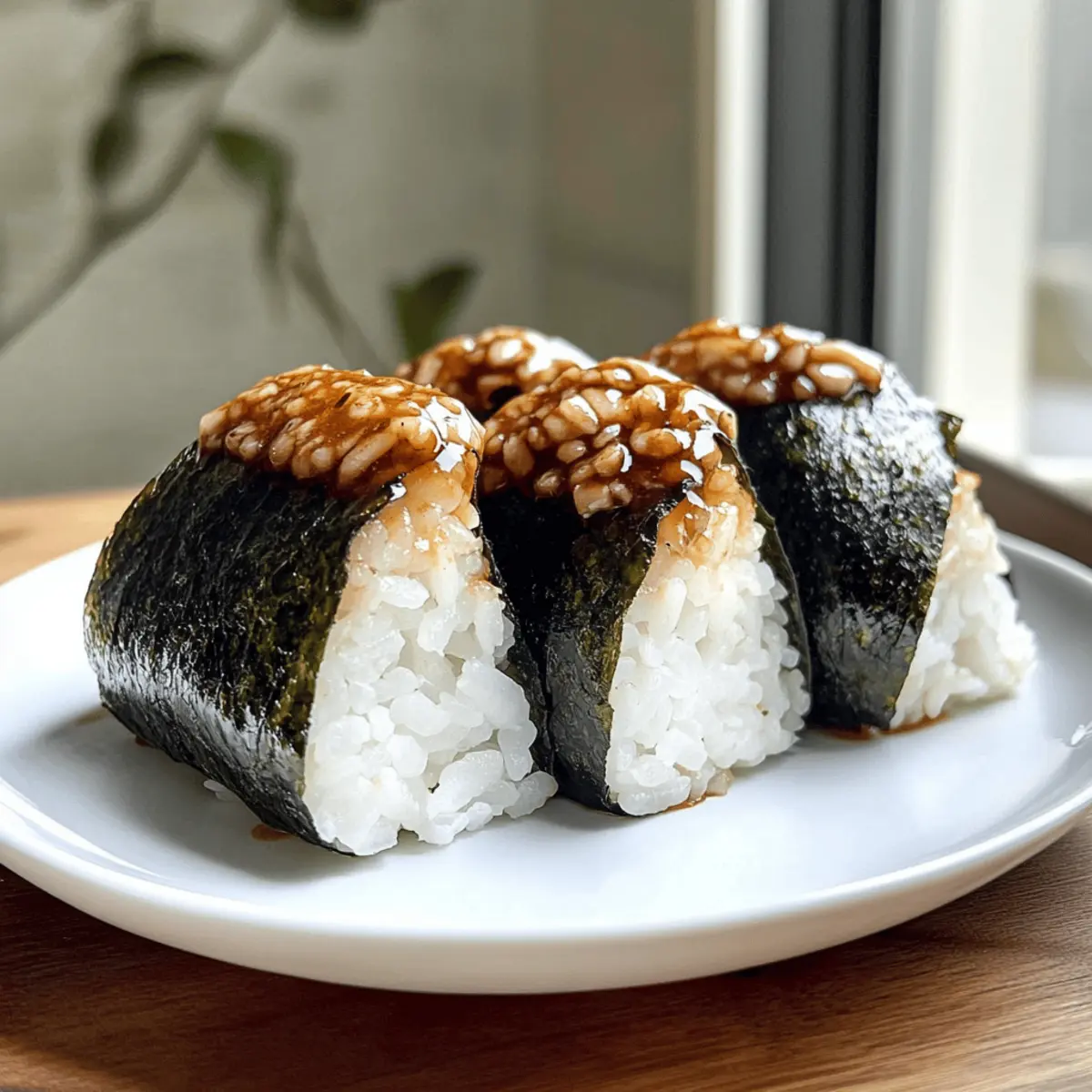 Hähnchen Onigiri: Echte Japanische Reiswürfel