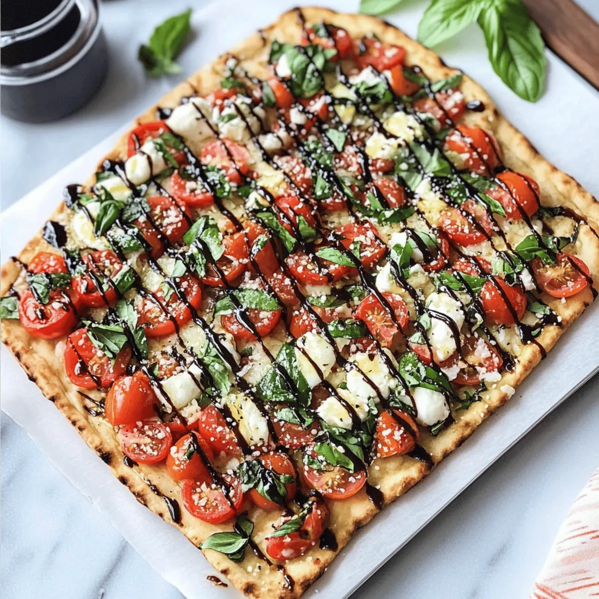 Bruschetta Fladenbrot Pizza für Einfache Freude