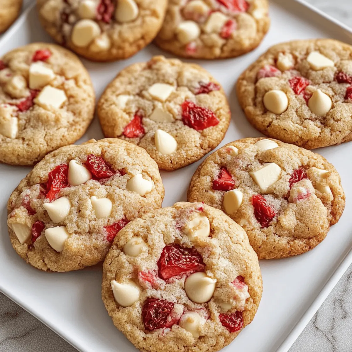 Erdbeeren und Sahne Kekse für den perfekten Genuss