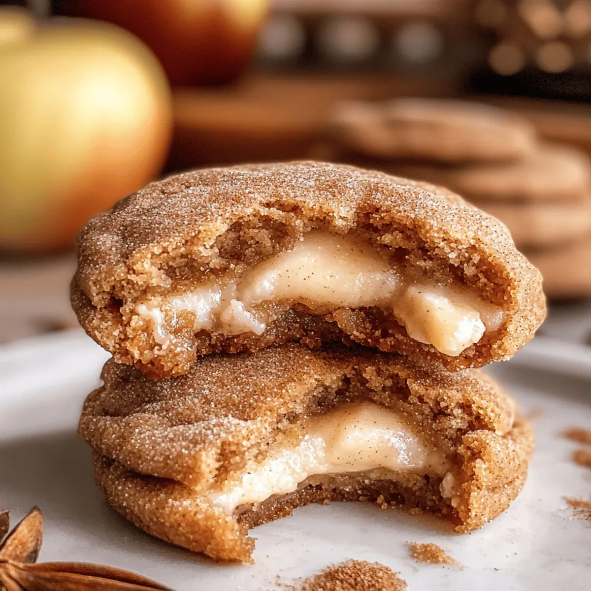 Apfelwein Käsekuchen Plätzchen für den Herbst