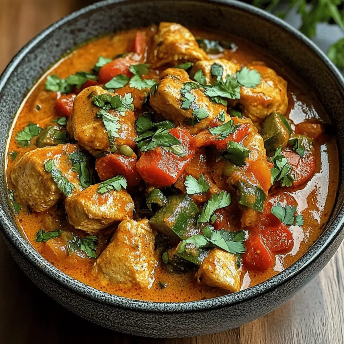 Würziges Kokosnuss-Hähnchen-Curry für jeden Tag