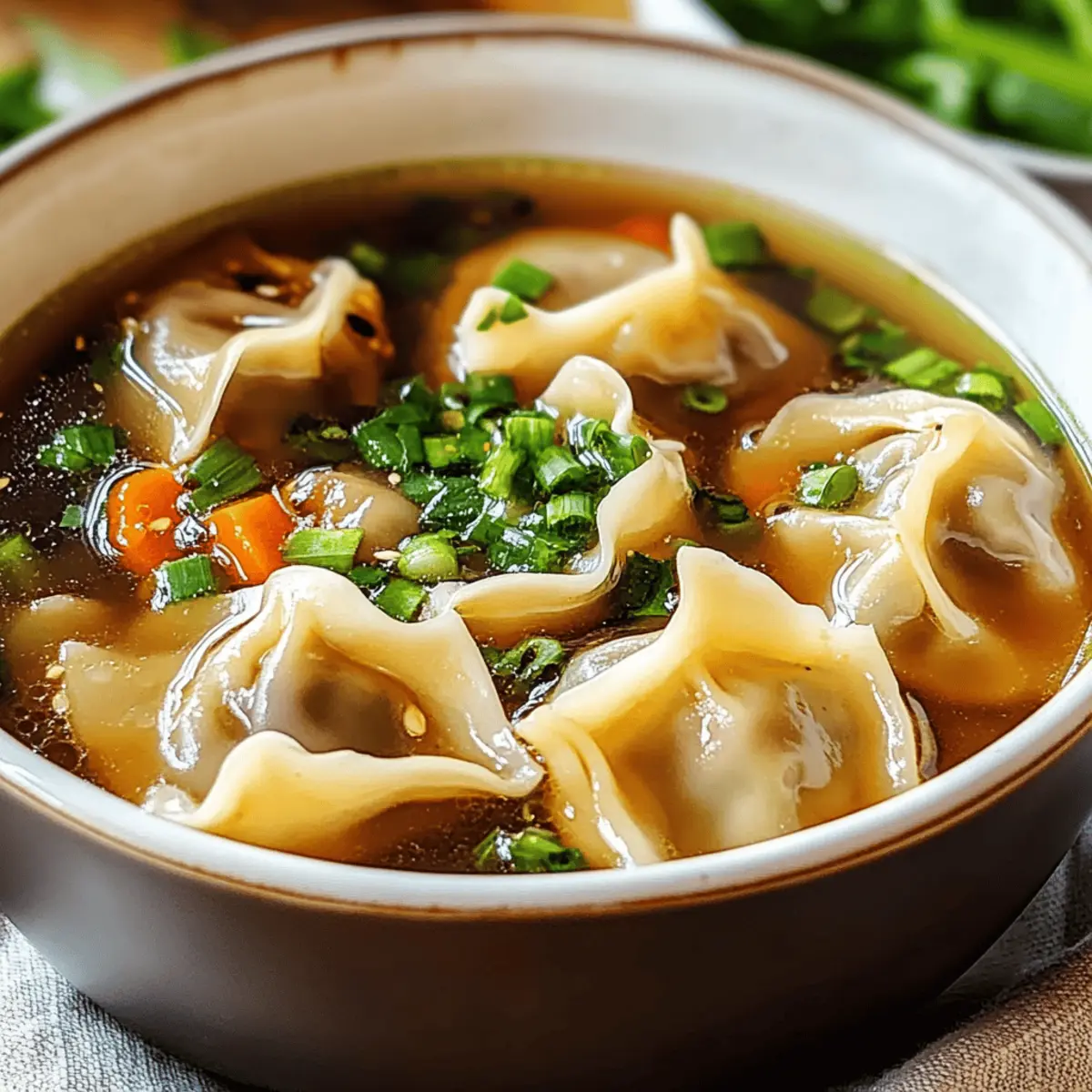 Teigtaschen Suppe für Gemütliche Abende