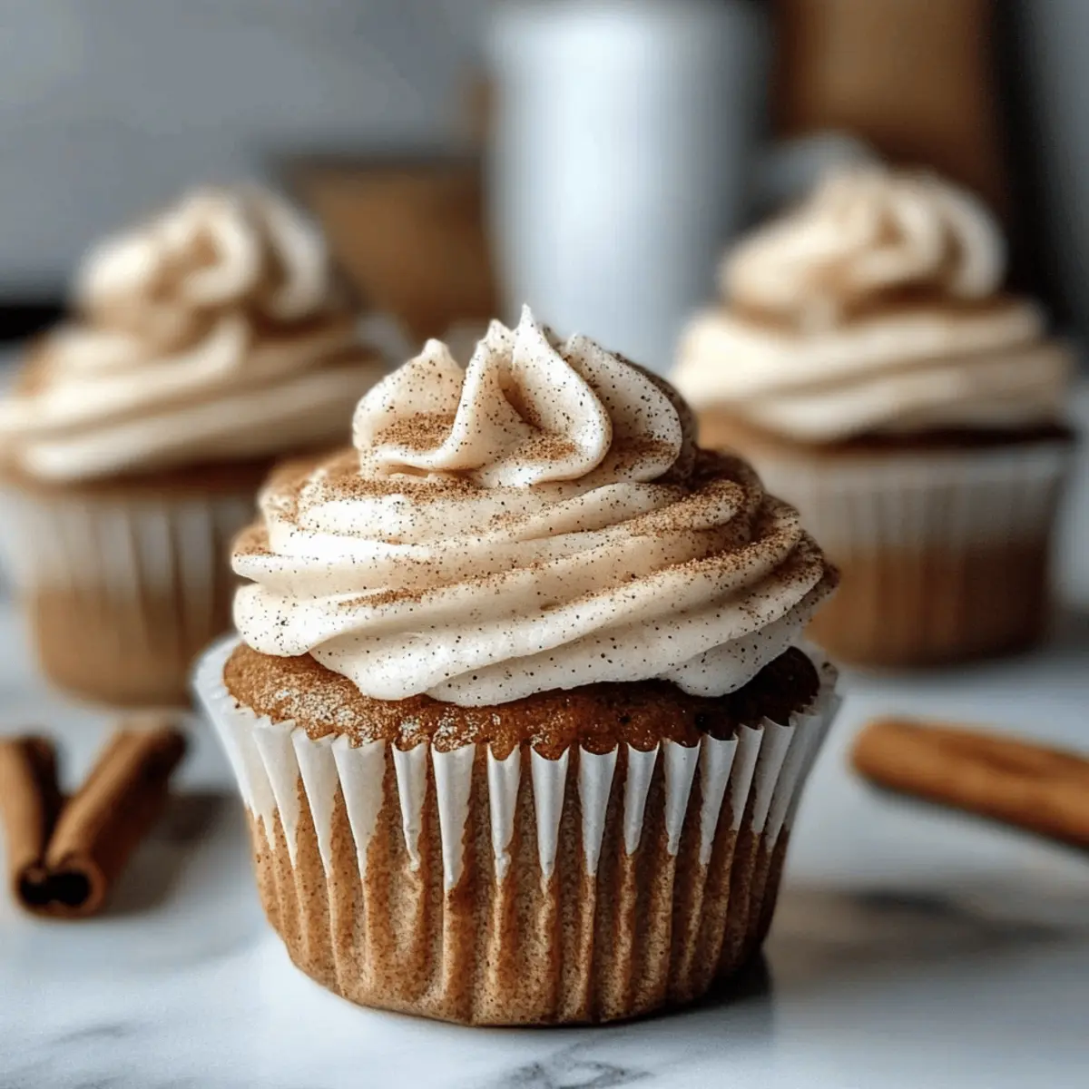 Gemütliche Chai Latte Cupcakes mit cremigem Frosting