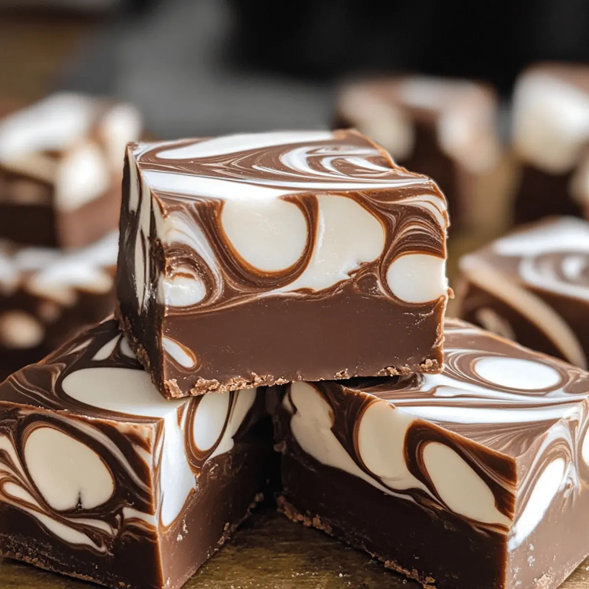 Marshmallow-Wirbel-Fudge einfach selbst machen