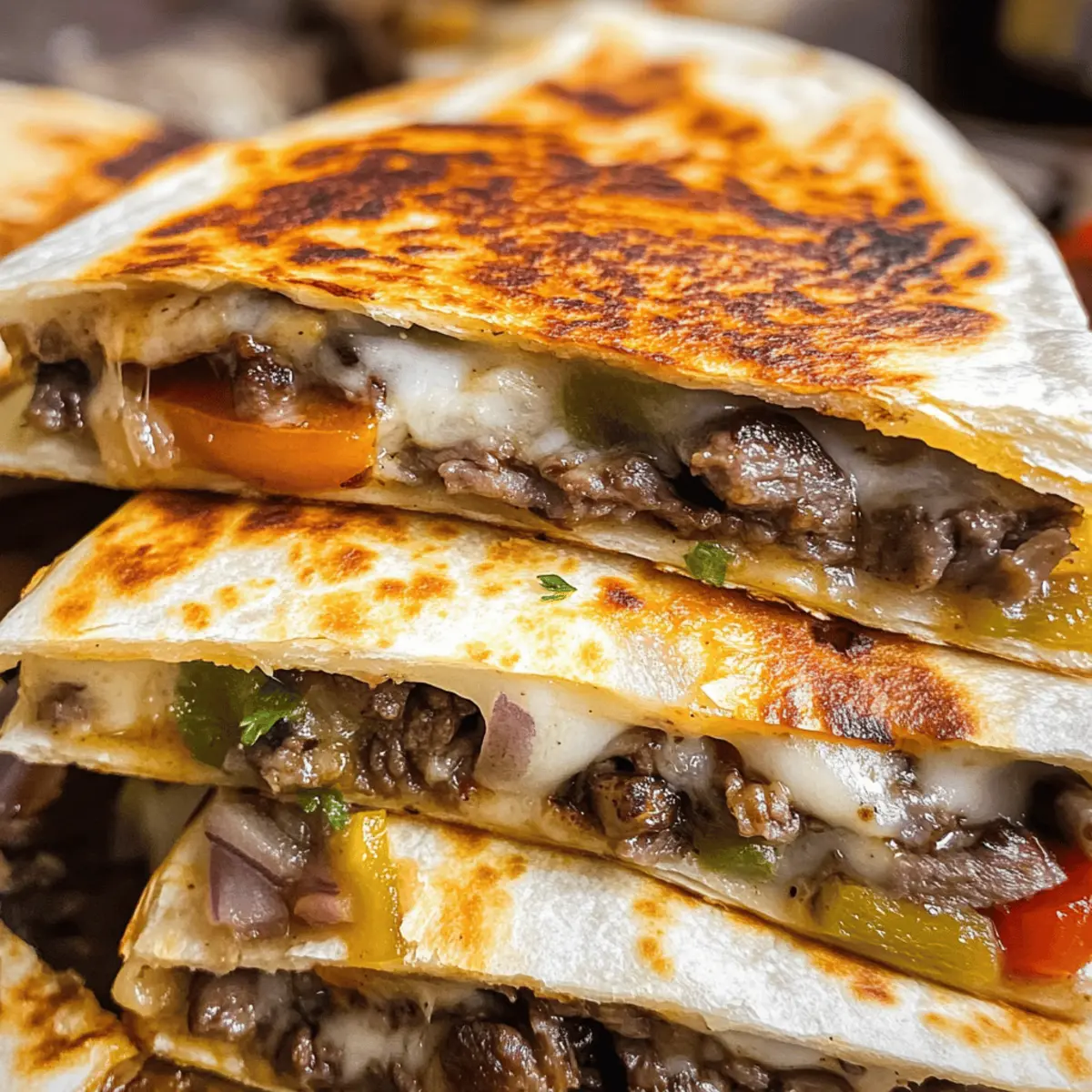 Philly Cheesesteak Quesadilla ganz einfach gemacht