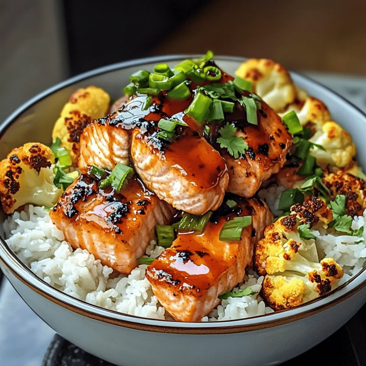 Sriracha Honig Lachs Schalen für schnelle Abendessen