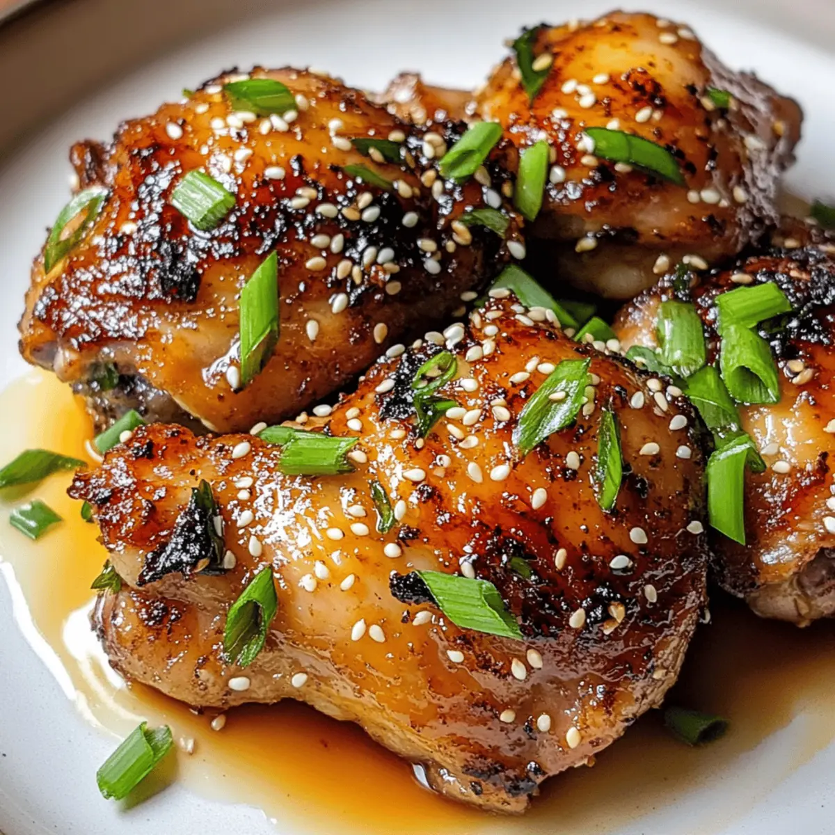 Knoblauch Miso Hähnchenkeulen: Umami für dein Dinner