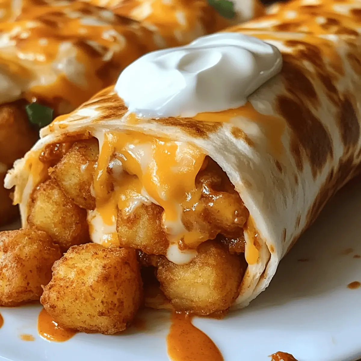 Käse Kartoffel Burritos für die ganze Familie