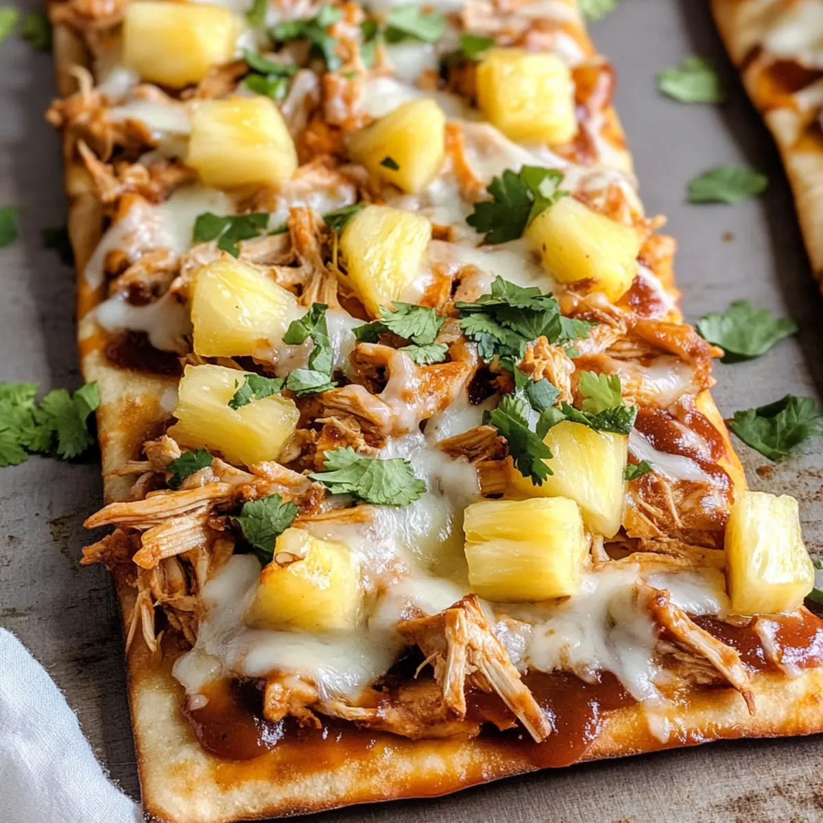 BBQ Hähnchen Fladenbrote in 30 Minuten zubereiten