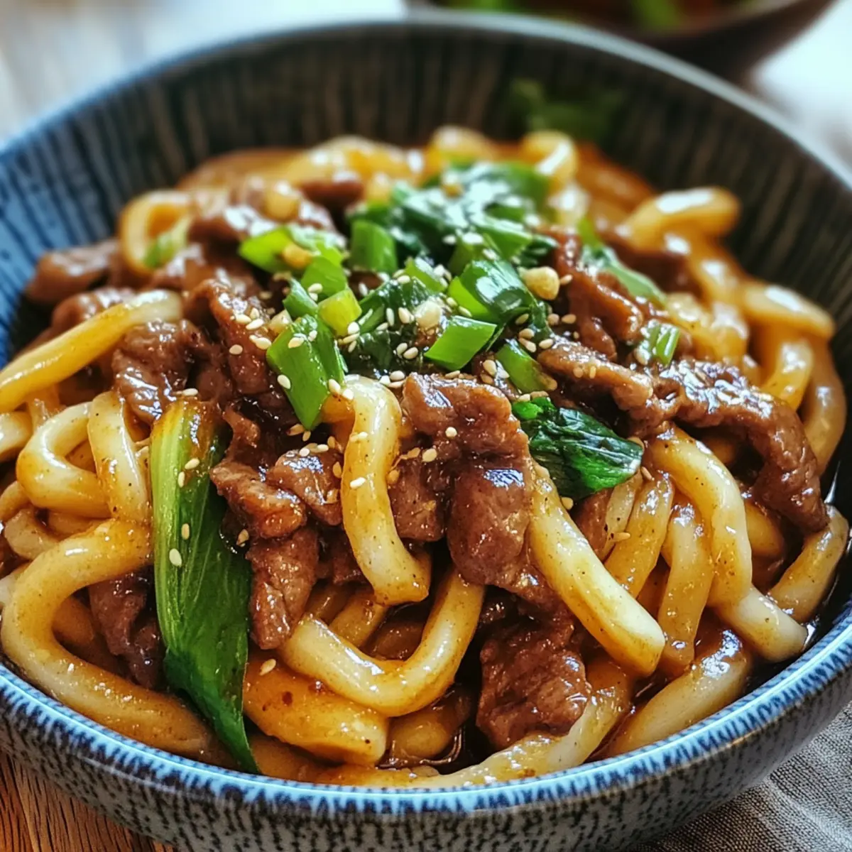 Rindfleisch Pfeffer Udon in nur 20 Minuten genießen